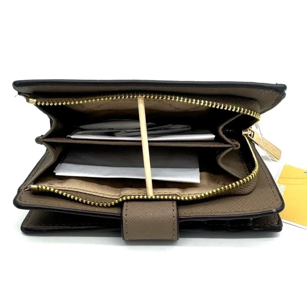 Michael Kors Medium Bifold Zip Chain Wallet Dusk